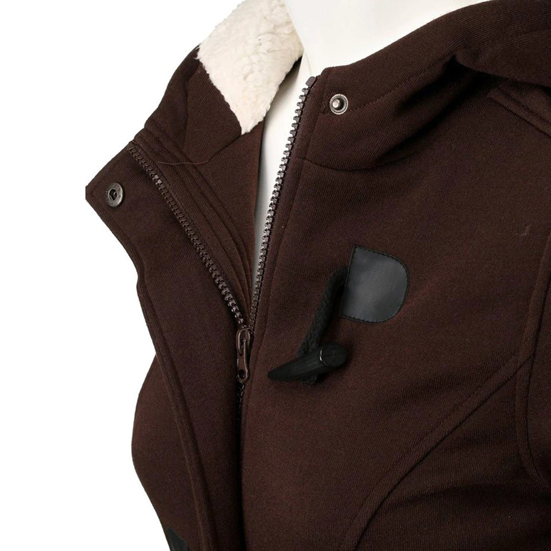 Women's Long Winter Coat with Hood