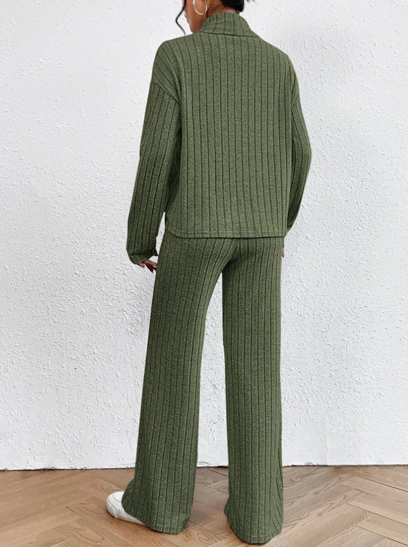 Cozy Women's Knitted Loungewear Set