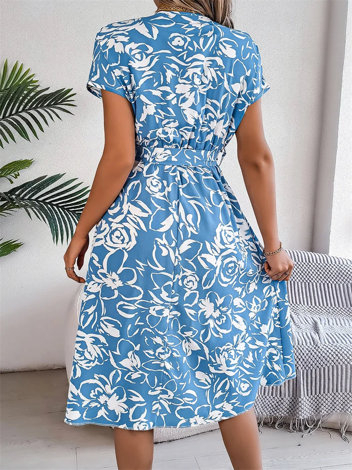 Dress with Vibrant Floral Patterns