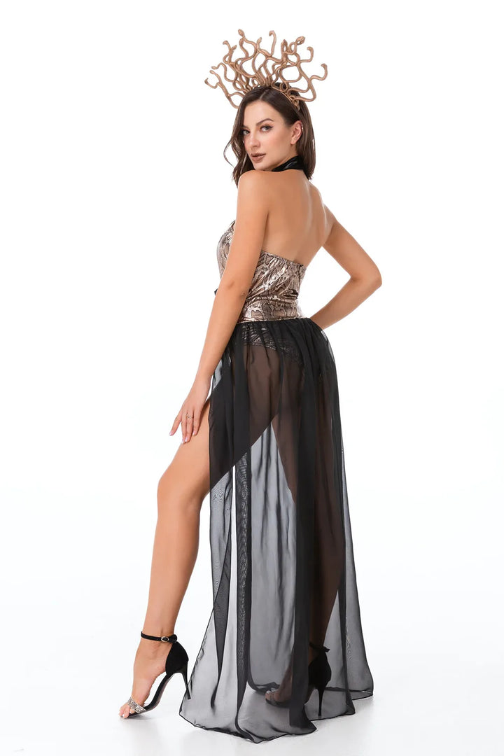 Elegant Witch Queen Halloween Outfit