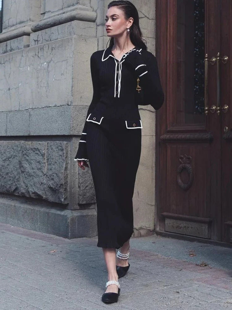 Elegant High-Waist Maxi Dress for Women
