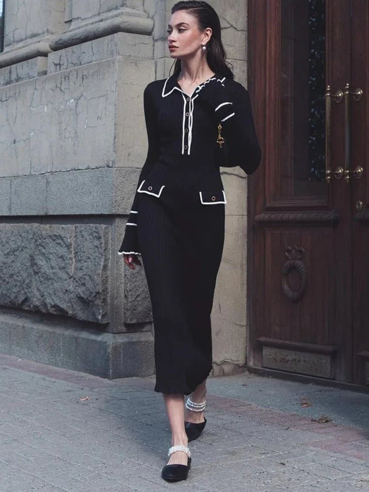 Elegant High-Waist Maxi Dress for Women