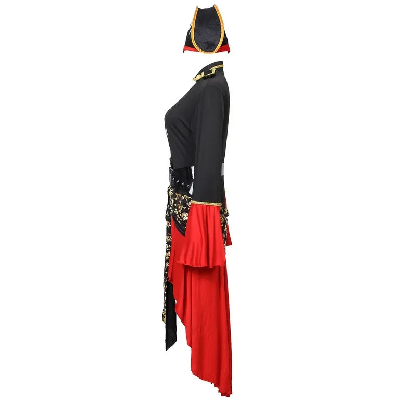 Pirate Captain Halloween Costume Dress Midi