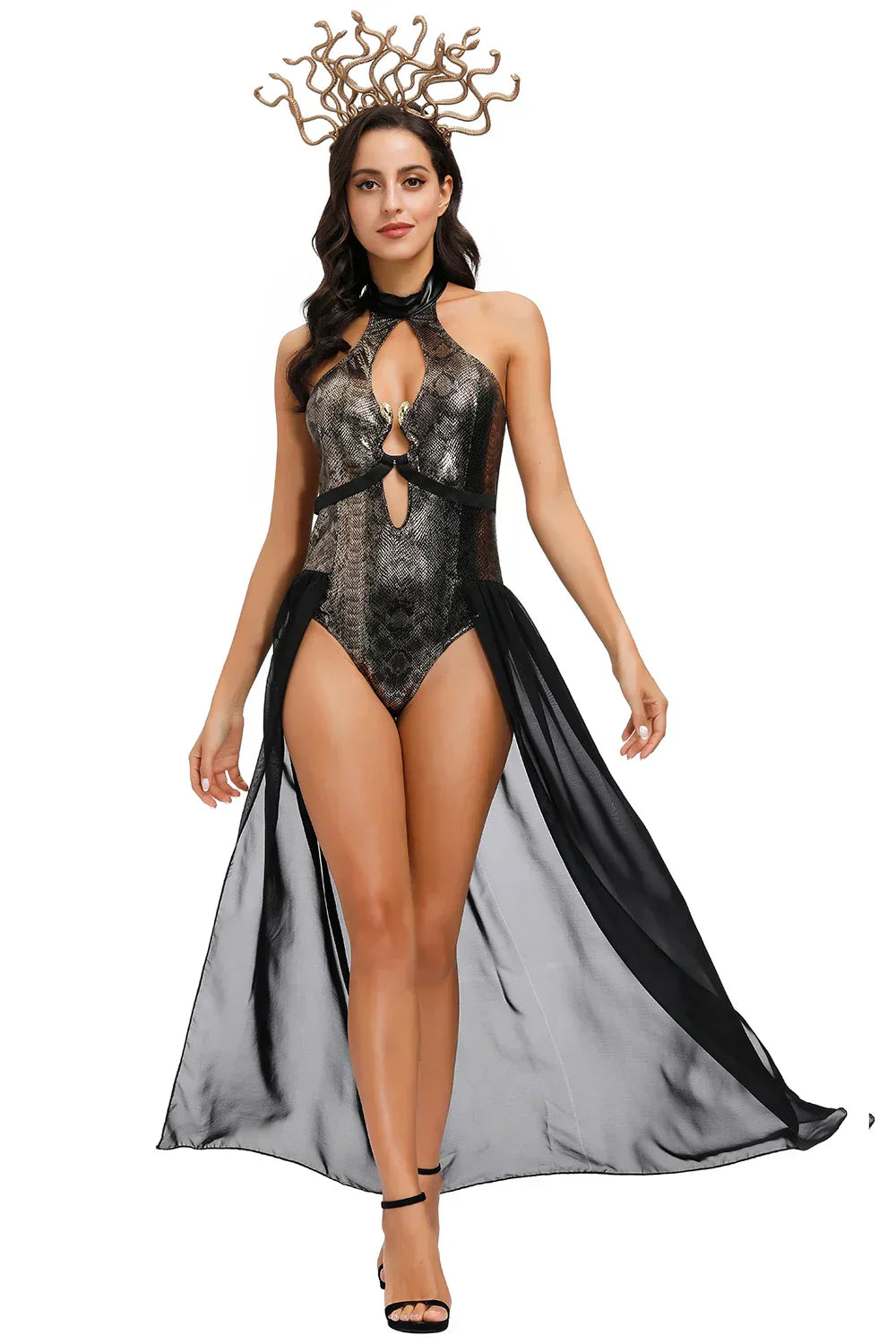 Elegant Witch Queen Halloween Outfit