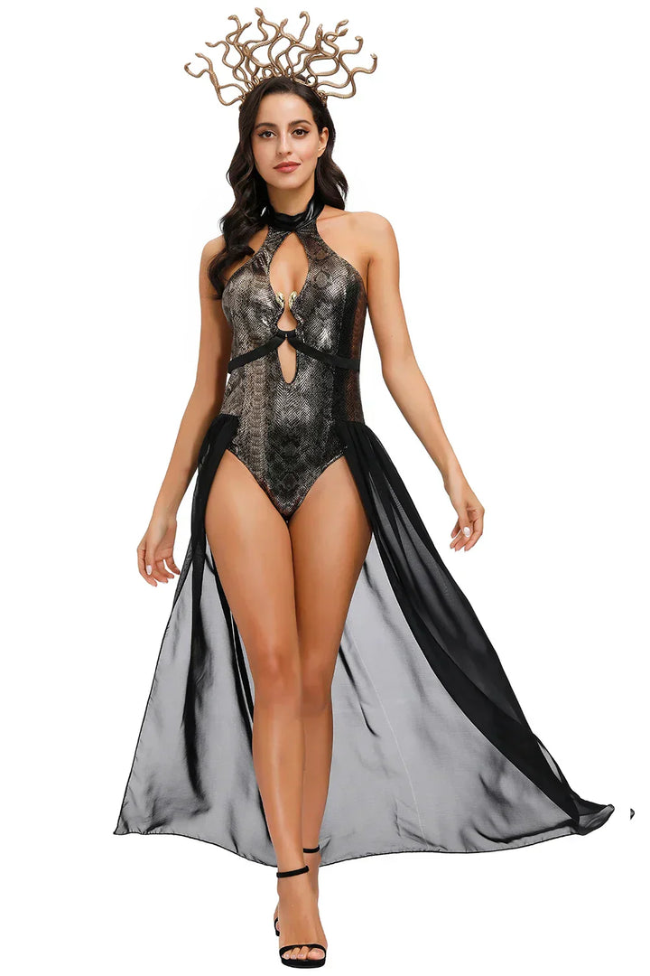 Elegant Witch Queen Halloween Outfit