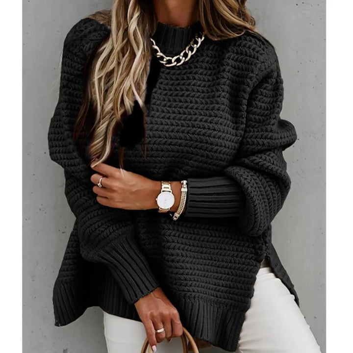 Women's casual chunky knit sweater