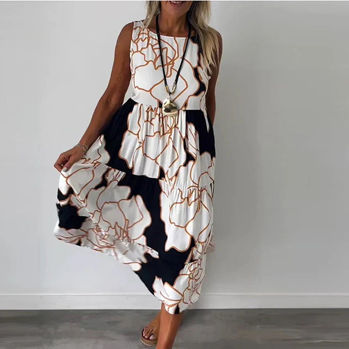 Elegant Long Sleeveless Dress for Occasions