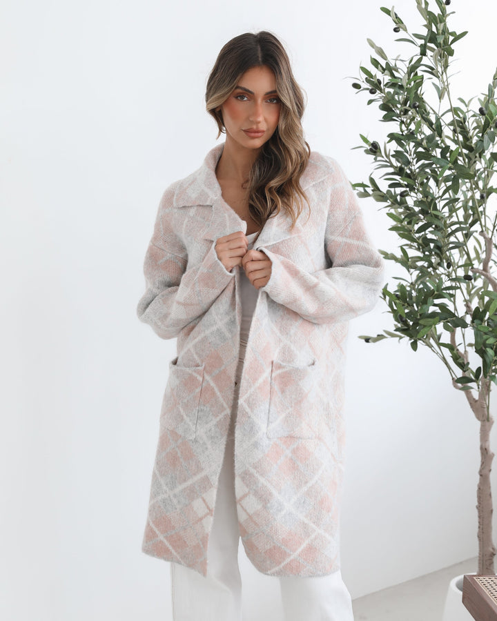 Sharyn Coatigan - Pink Multi