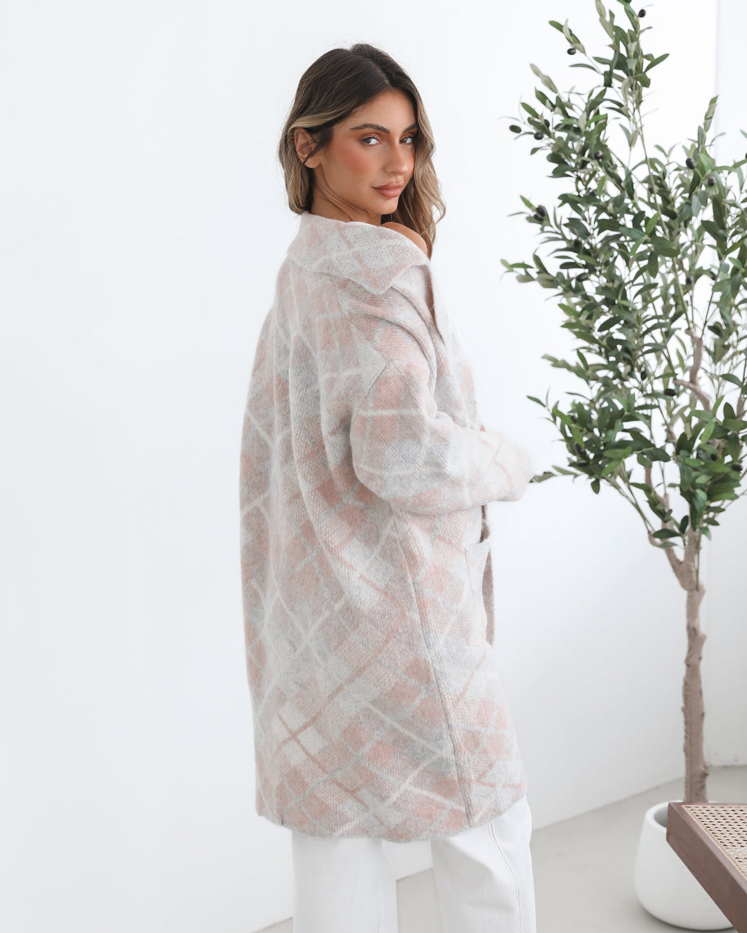 Sharyn Coatigan - Pink Multi