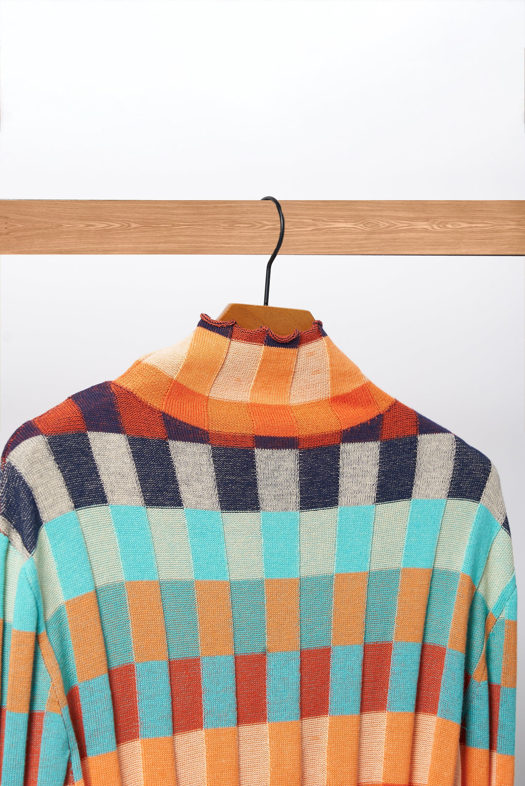 Cashmere Patchwork Knit Top for Women
