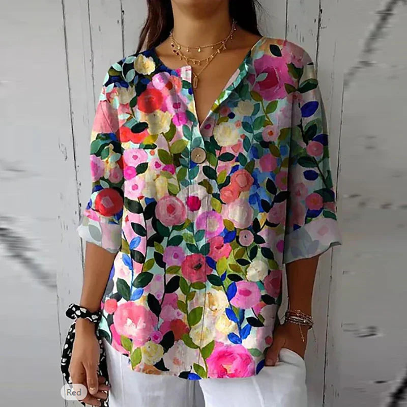 Spring Floral Blouse for Women