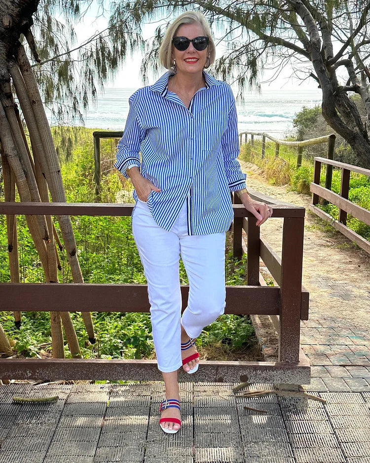 Women's Striped Casual Shirt