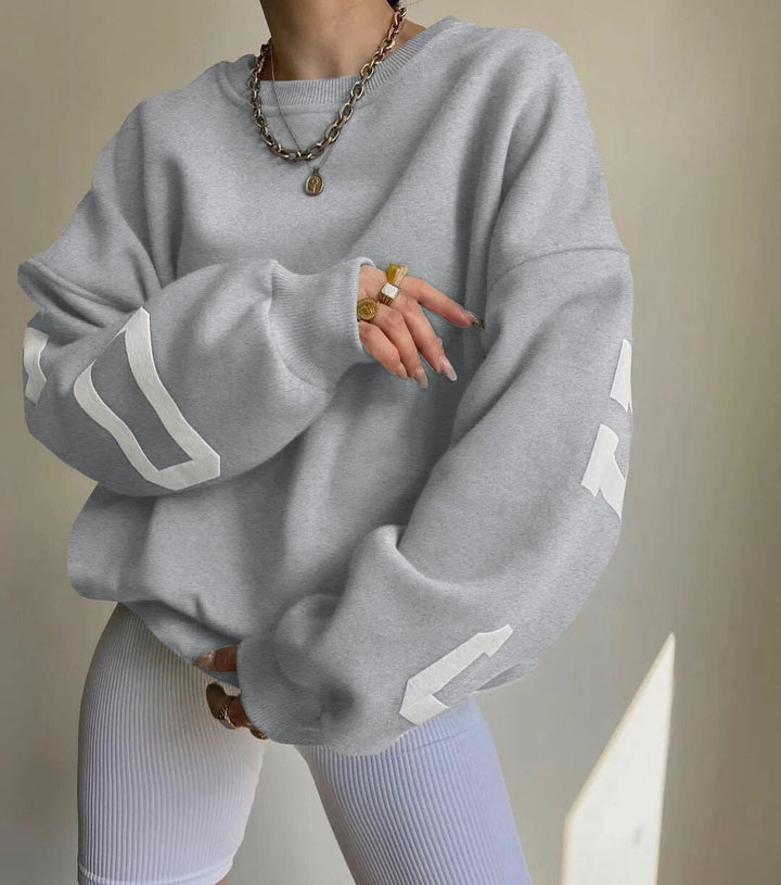 Women's fleece crewneck sweatshirt