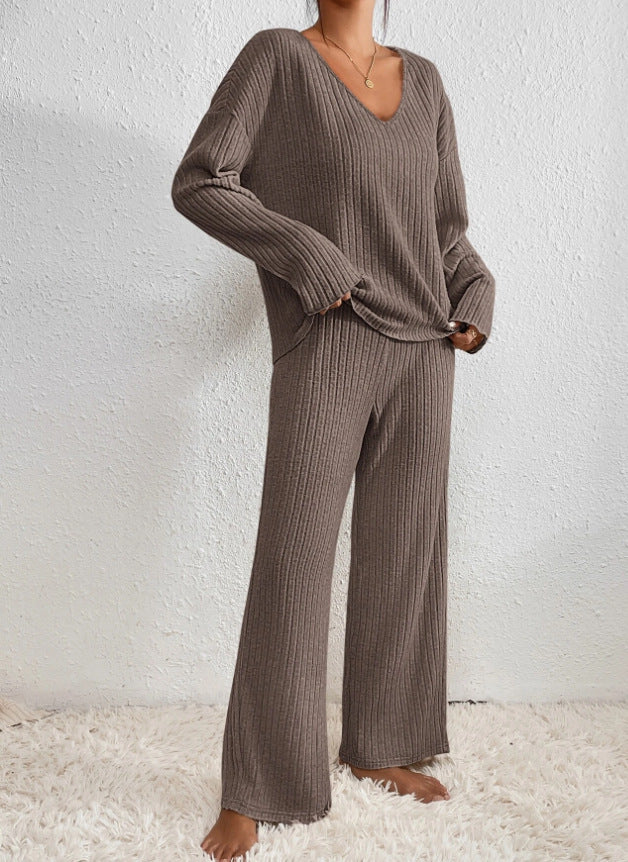 Cozy Ribbed Two-Piece Lounge Set