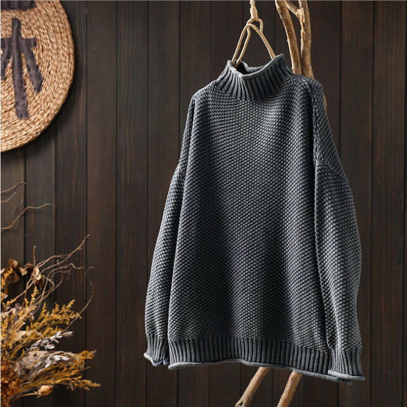 Women's textured oversized sweater