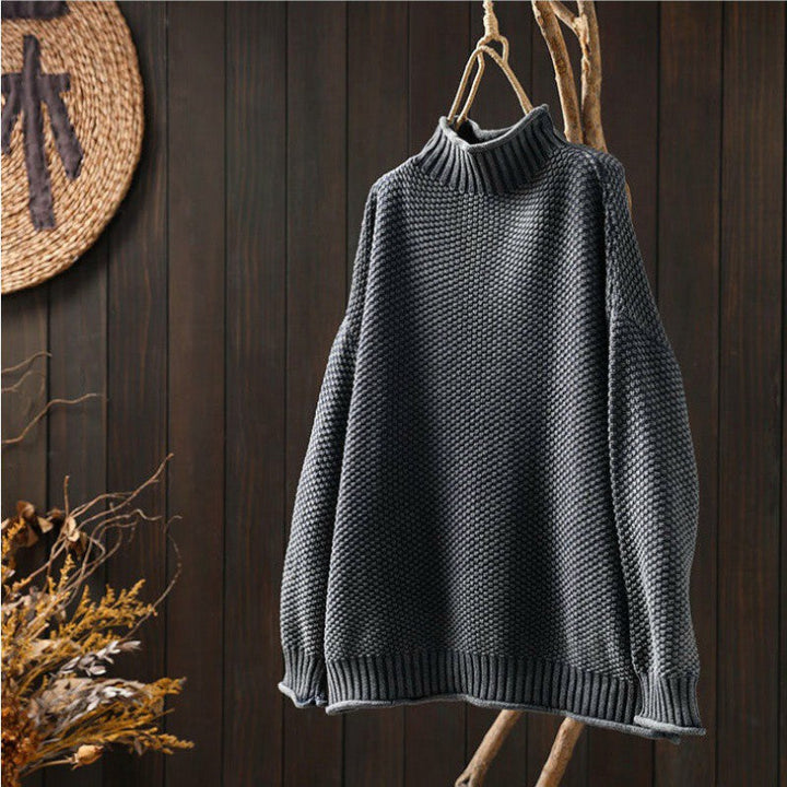 Women's textured oversized sweater