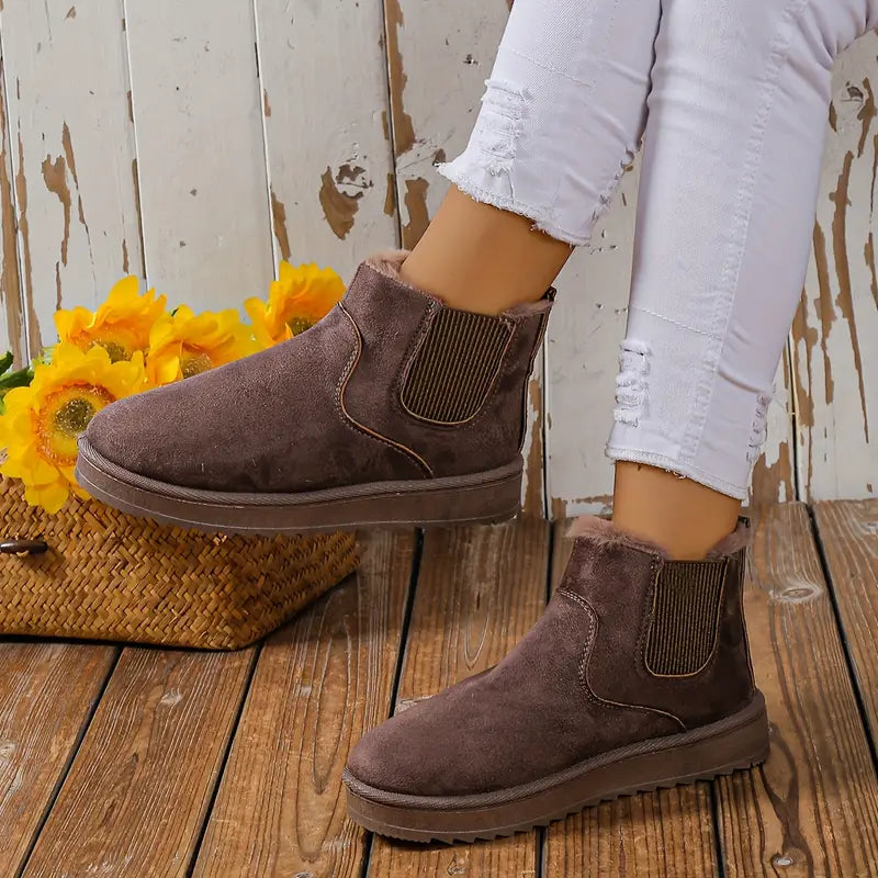 Women's casual slip-on boots