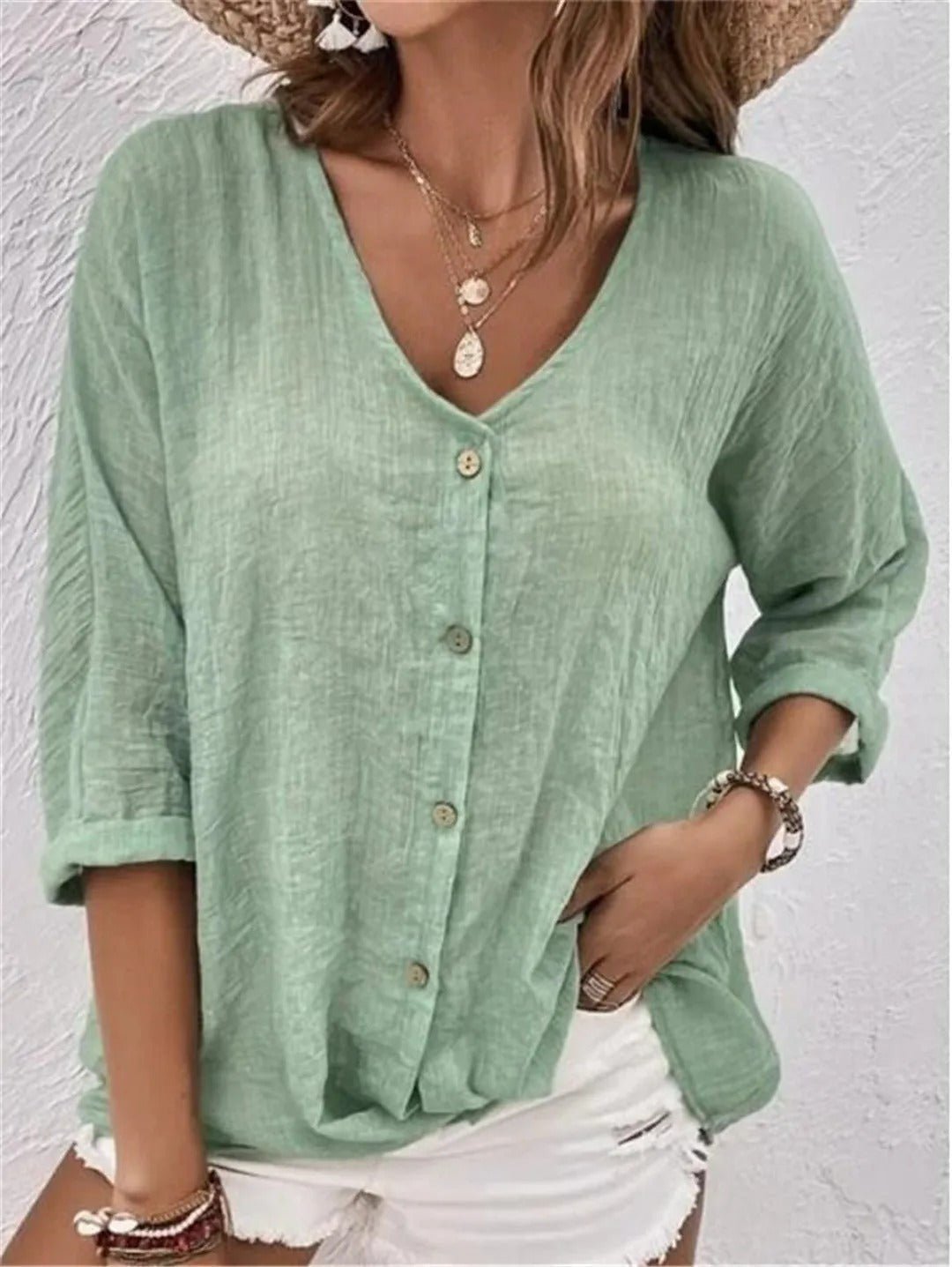 Relaxed Oversized Fit Women's Blouse