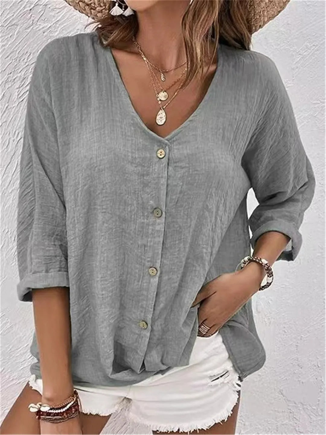 Relaxed Oversized Fit Women's Blouse