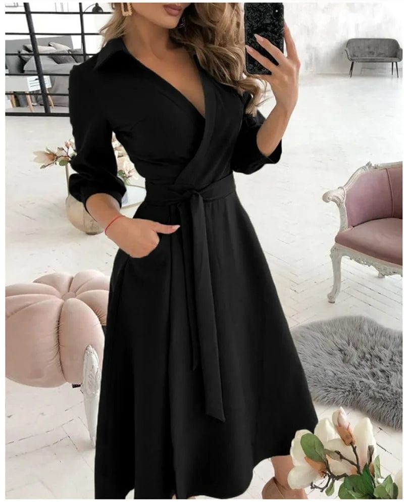 Elegant Women's Midi Dress for Formal Events