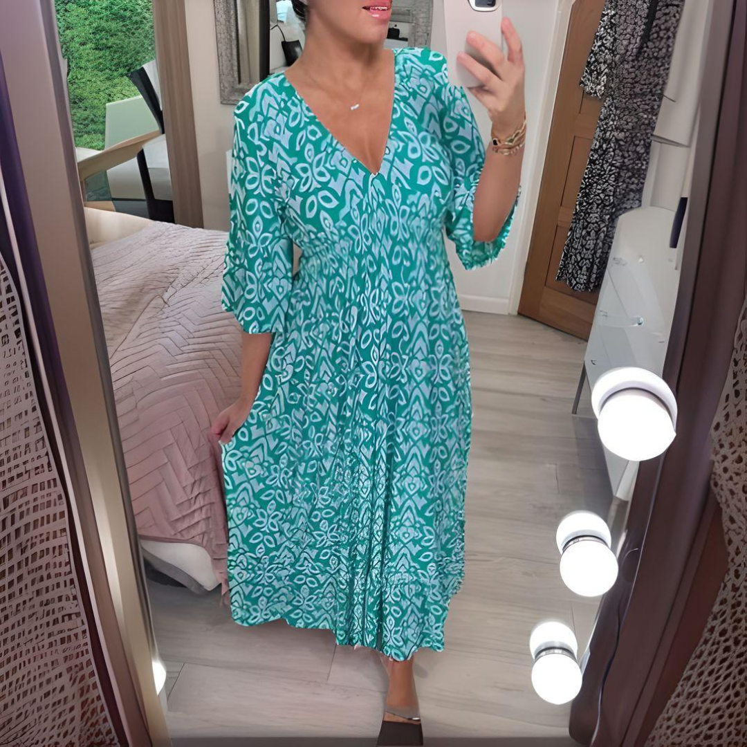 Bohemian Dress with Unique Print