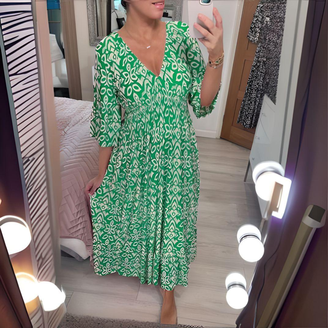 Bohemian Dress with Unique Print