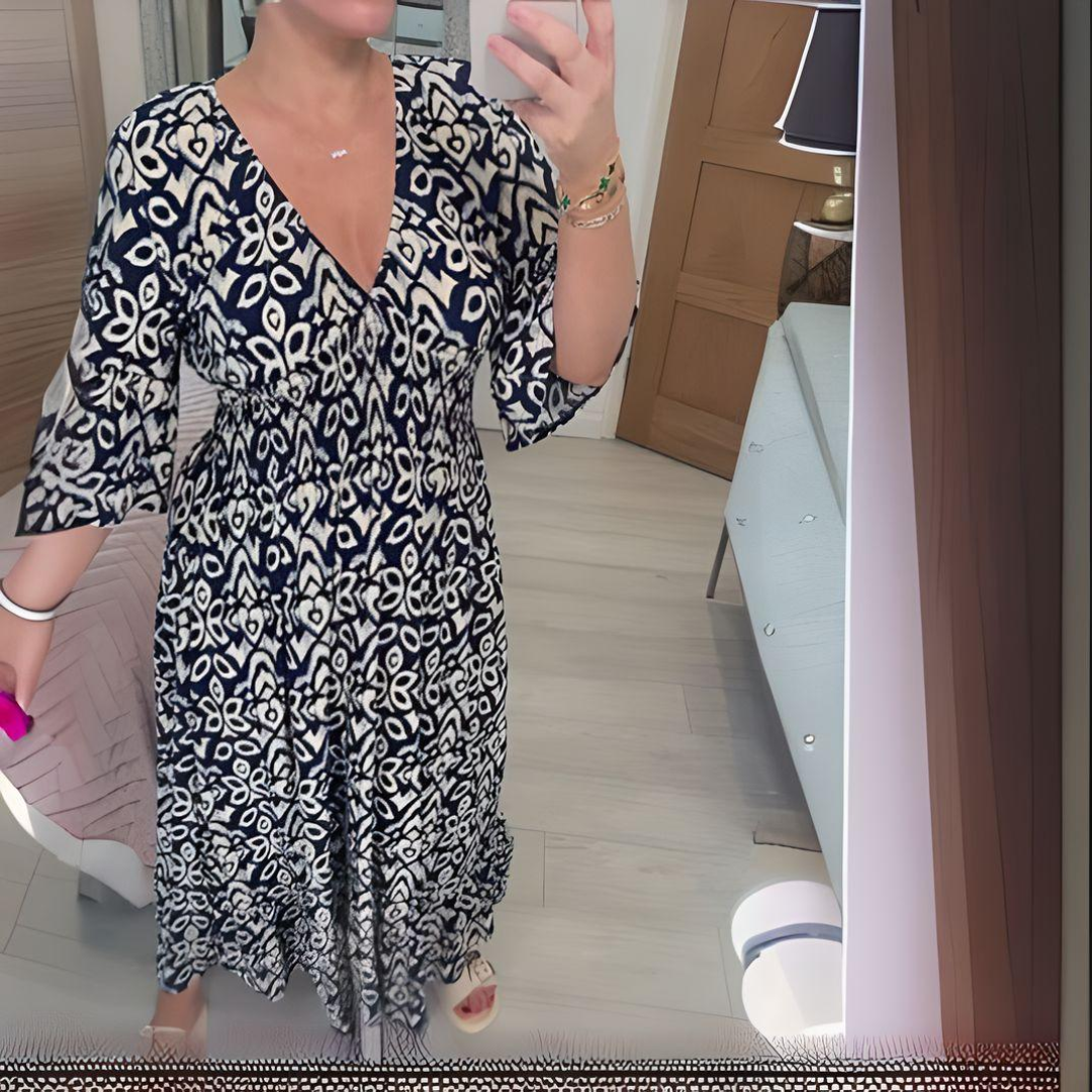 Bohemian Dress with Unique Print