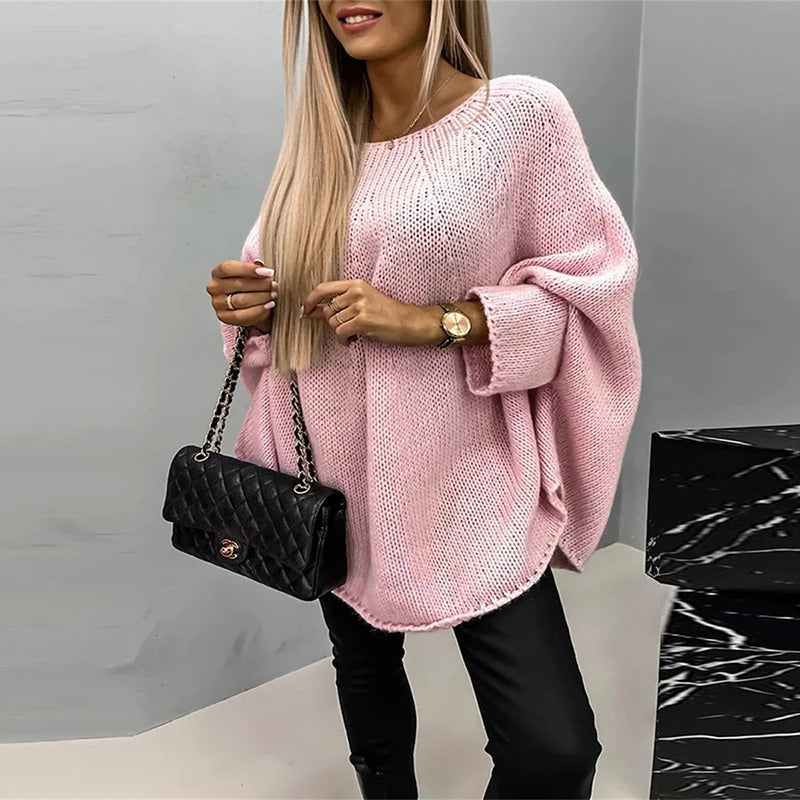 Women's oversized chunky knit sweater