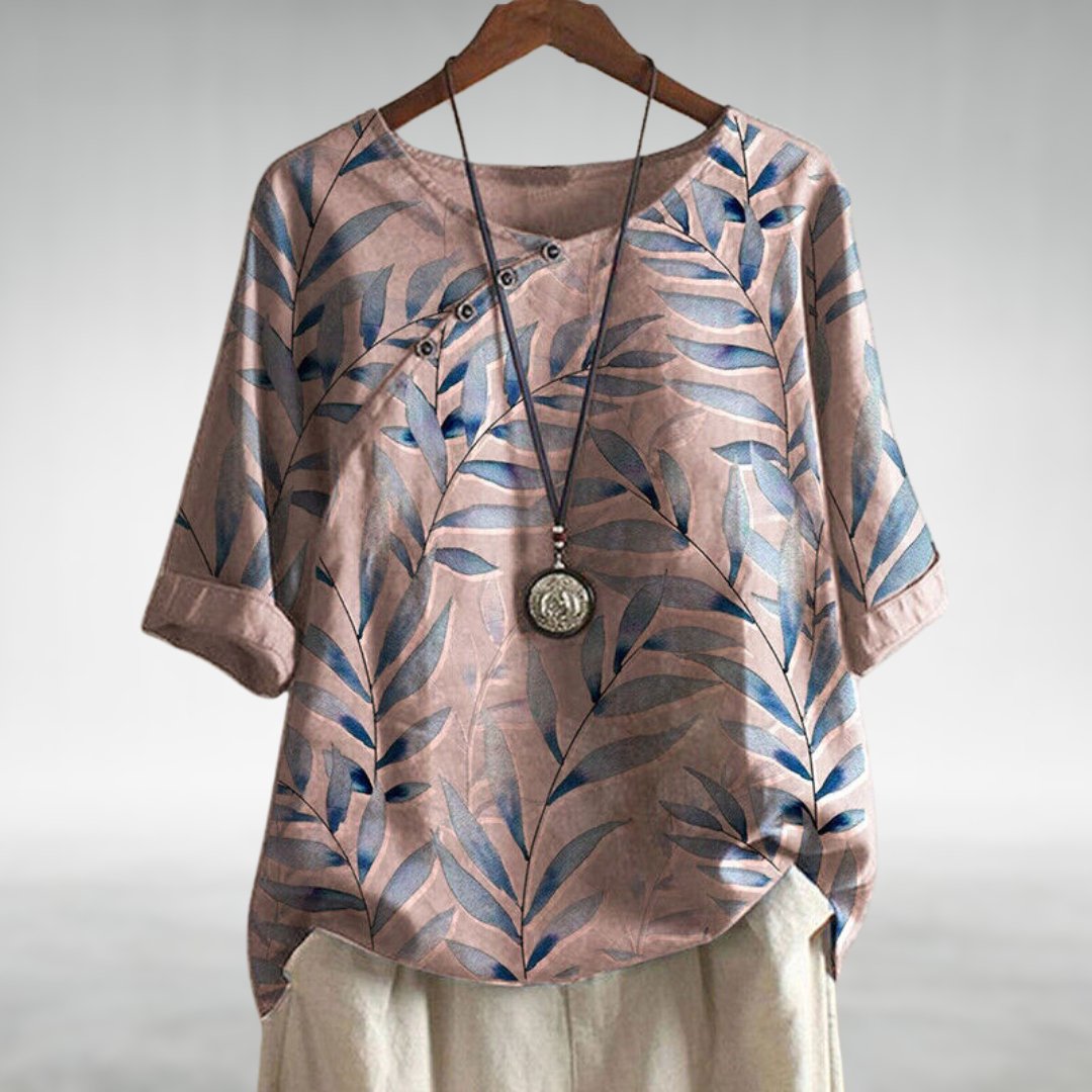 Elegant Pleated Collar Women's Shirt