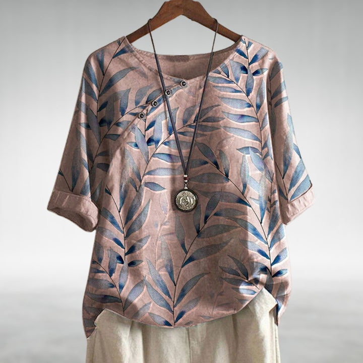 Elegant Pleated Collar Women's Shirt