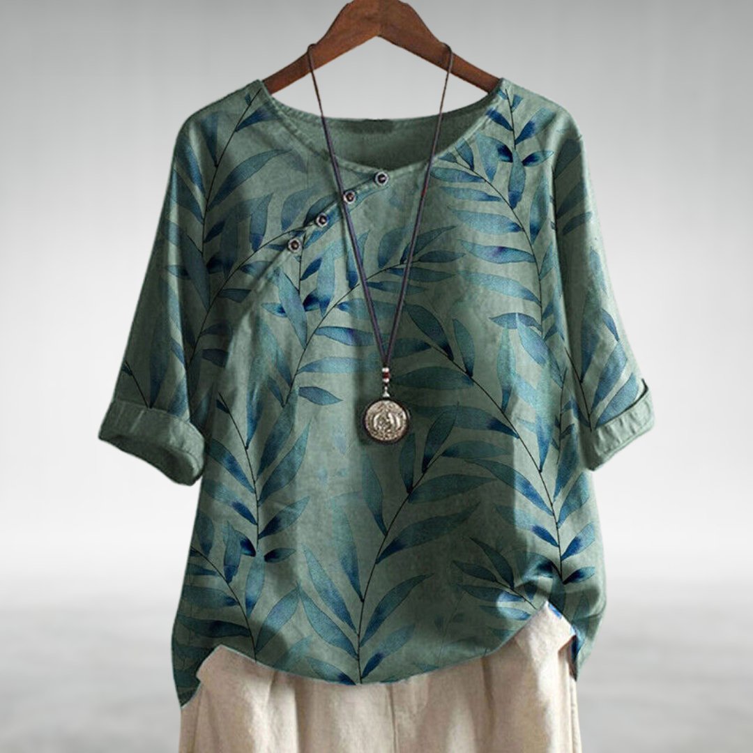 Elegant Pleated Collar Women's Shirt