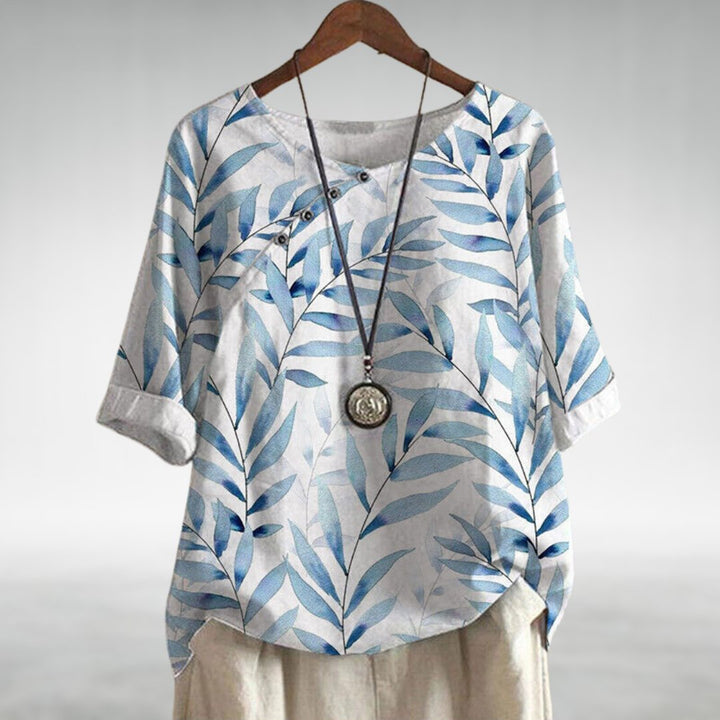 Elegant Pleated Collar Women's Shirt