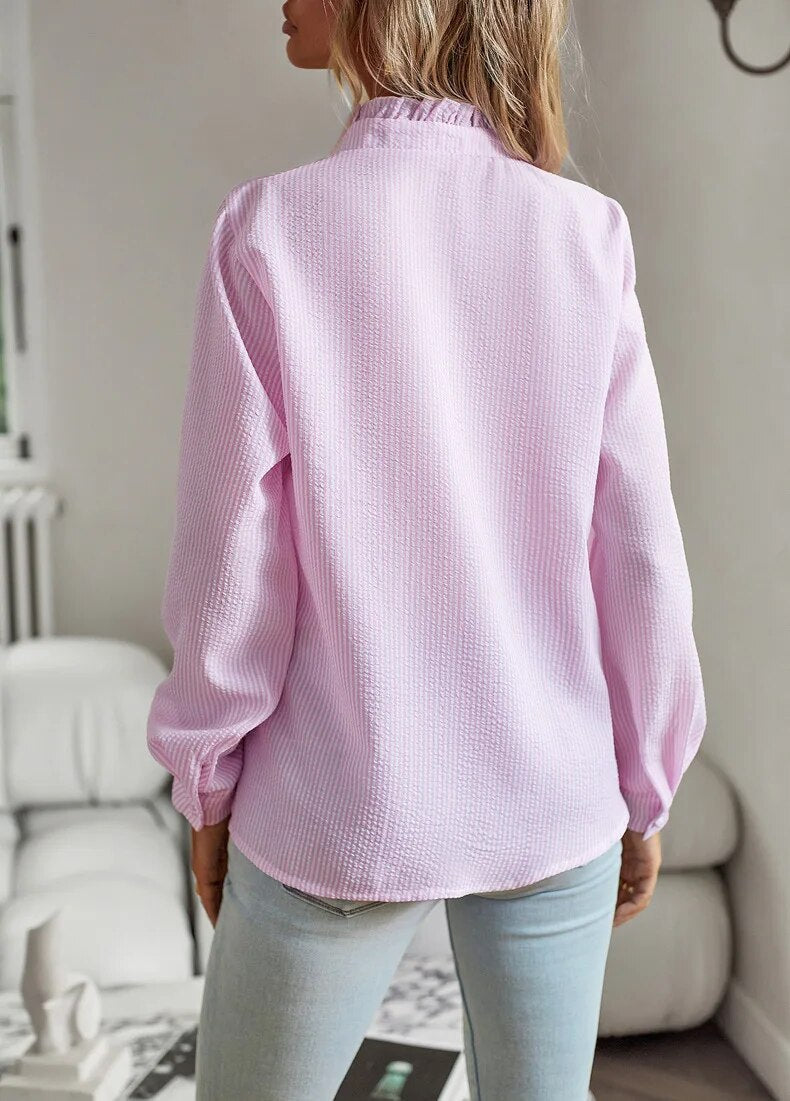 Classic Long Sleeve Women's Blouse