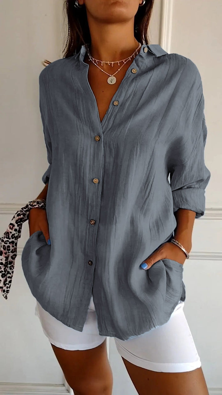 Summer Button Down Shirt for Women