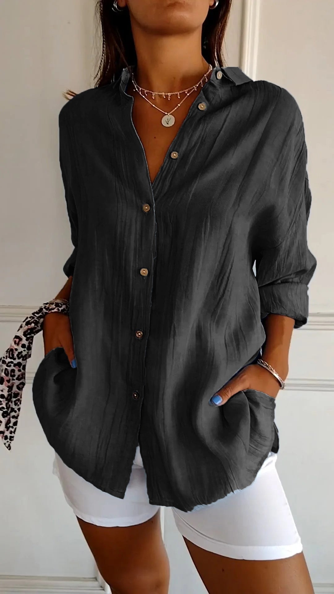 Women's Summer Button Down Shirt