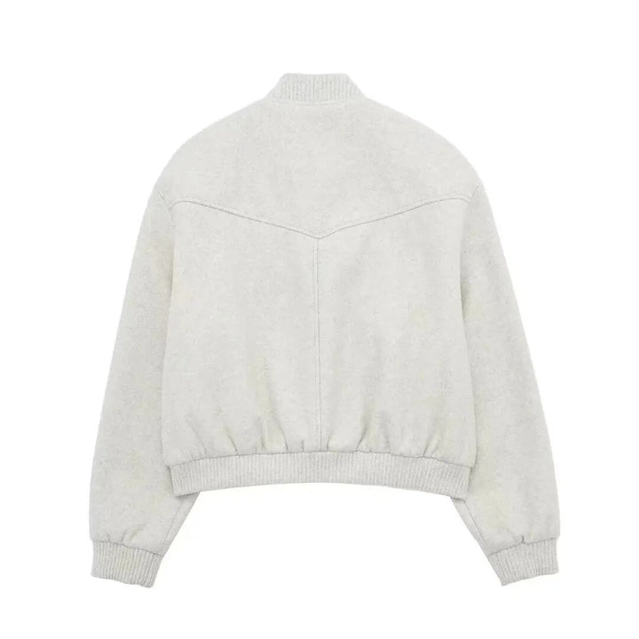 Women's cropped bomber jacket for casual street style