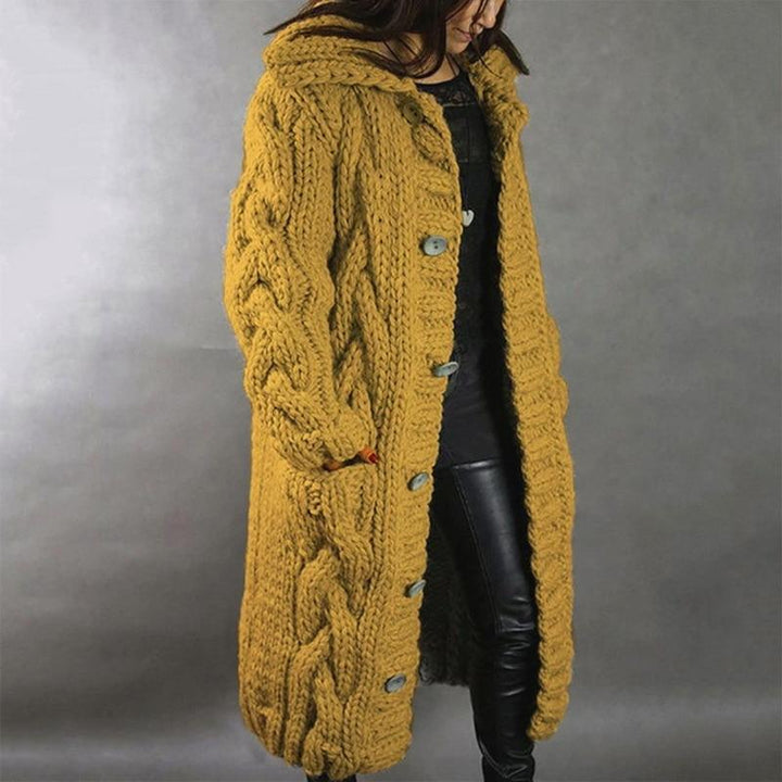 Women's chunky knitted cardigan