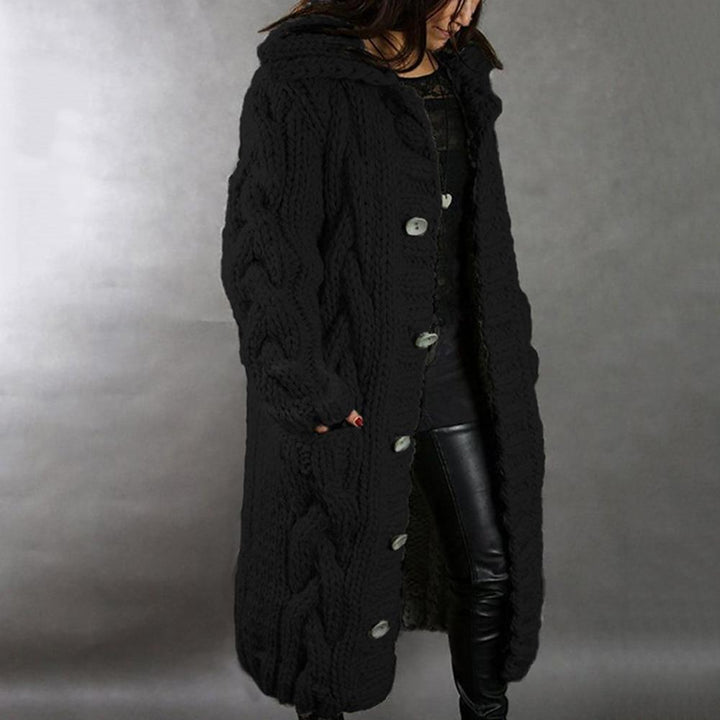 Women's chunky knitted cardigan