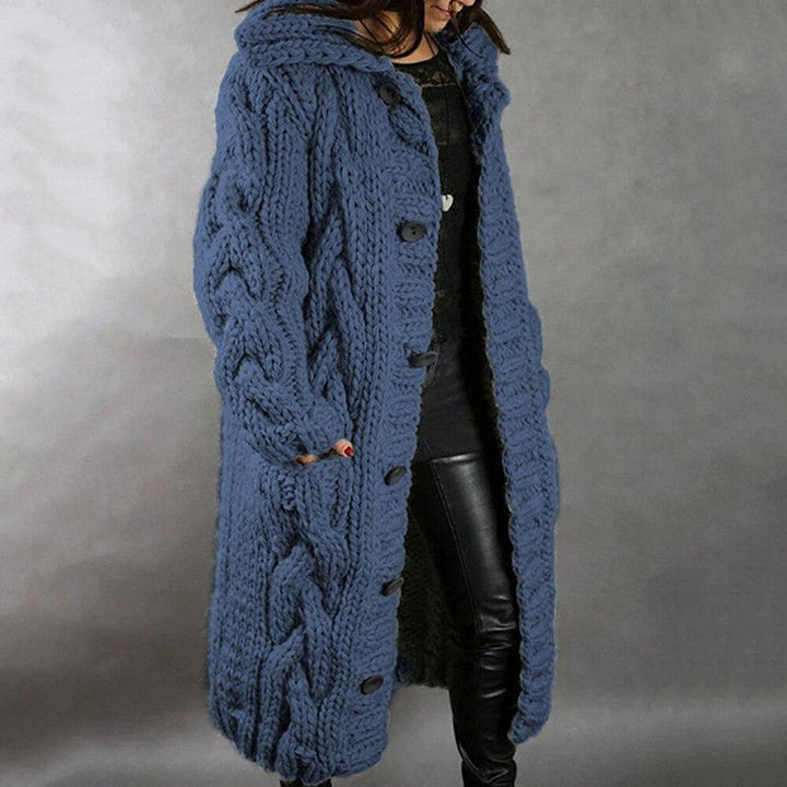 Women's chunky knitted cardigan