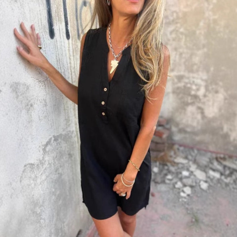 Timeless Sleeveless Dress with Elegant Design