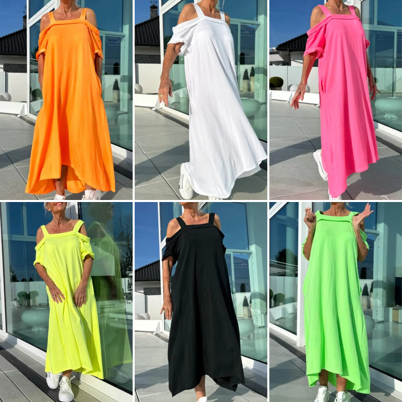 Elegant Flow Midi Dress for Women