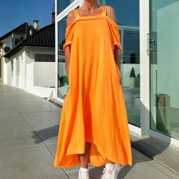Elegant Flow Midi Dress for Women