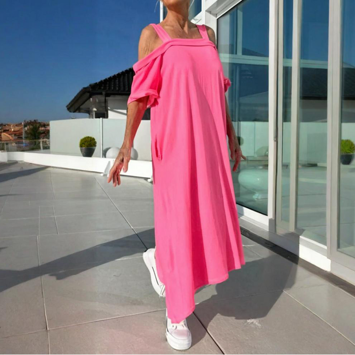 Elegant Flow Midi Dress for Women
