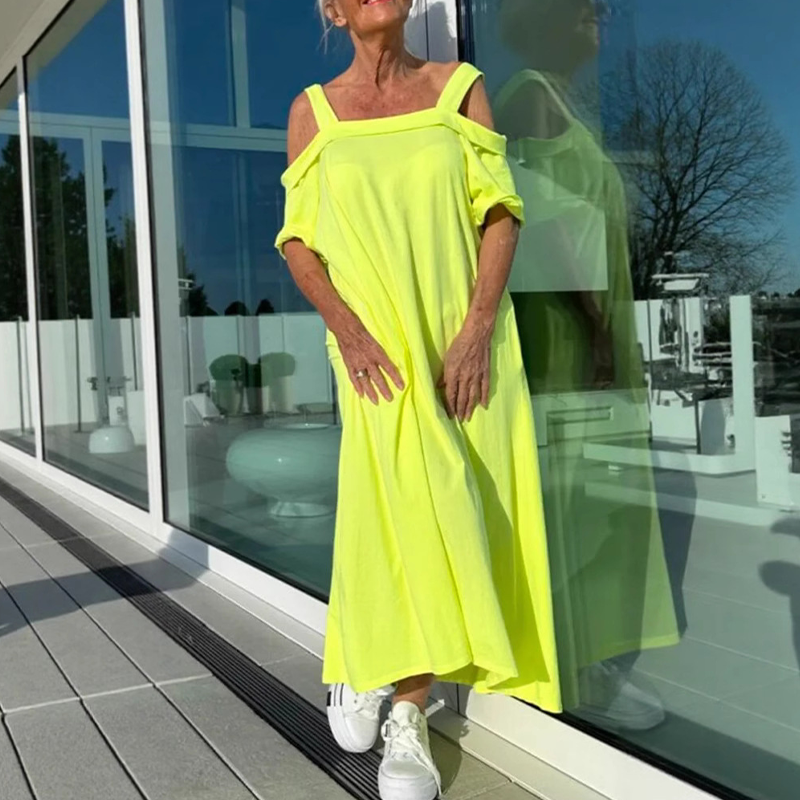Elegant Flow Midi Dress for Women