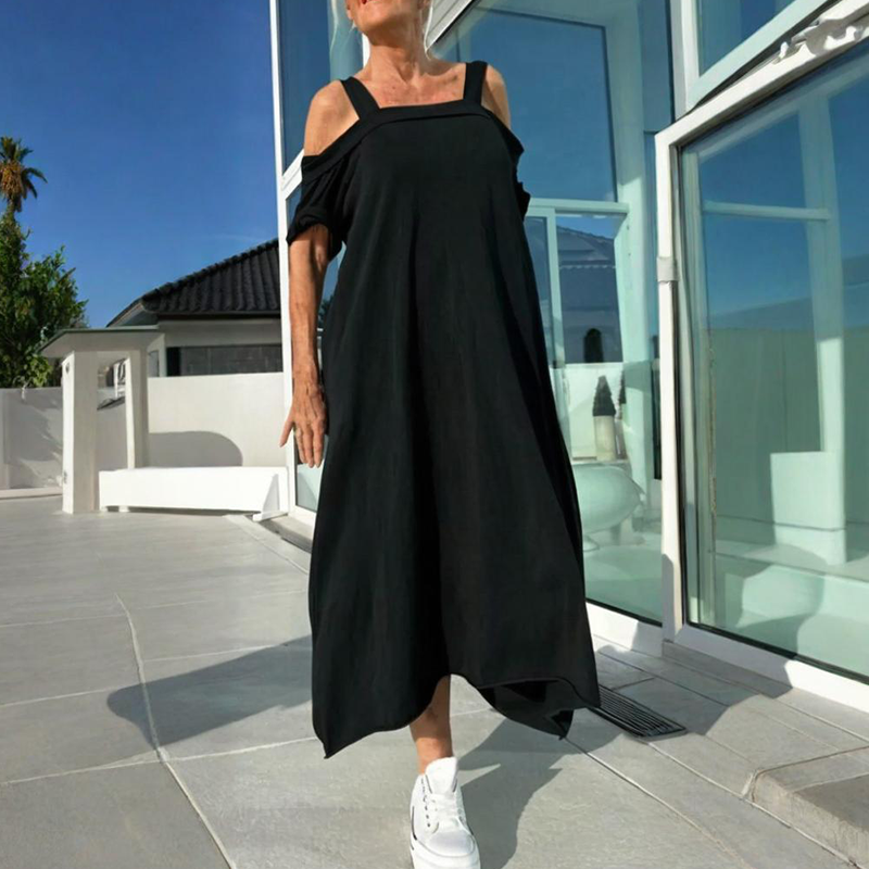 Elegant Flow Midi Dress for Women