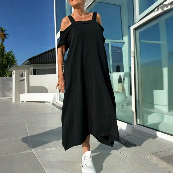 Elegant Flow Midi Dress for Women