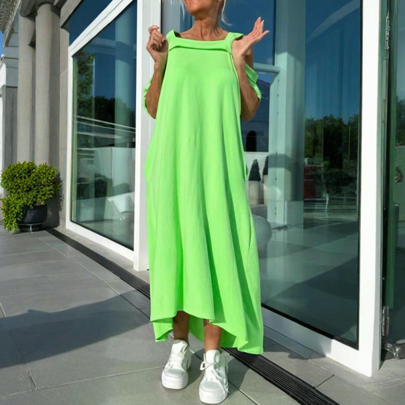 Elegant Flow Midi Dress for Women