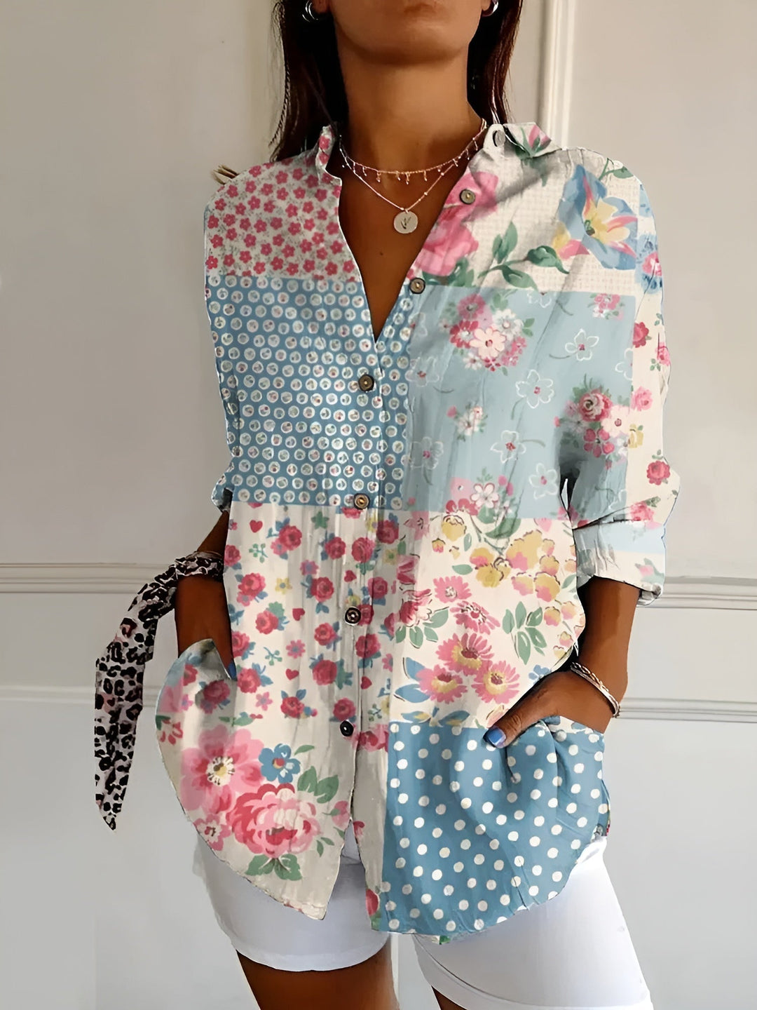 Chic Women's Long Sleeve Blouse
