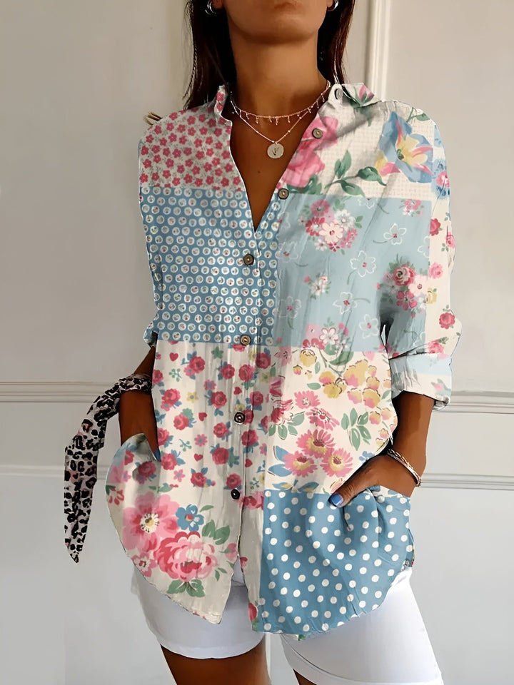 Chic Women's Long Sleeve Blouse