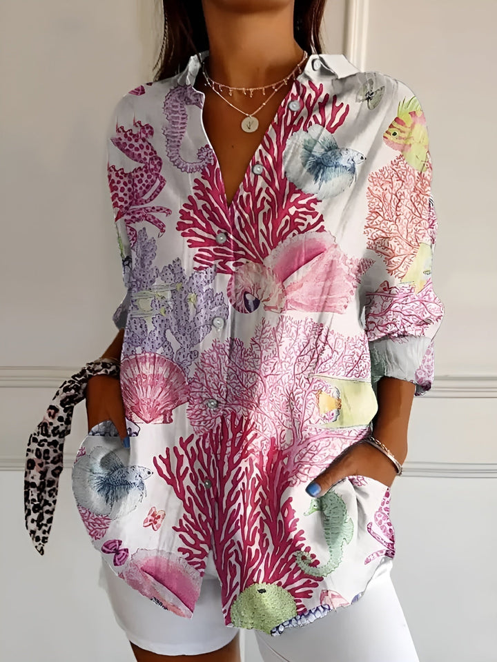 Chic Women's Long Sleeve Blouse